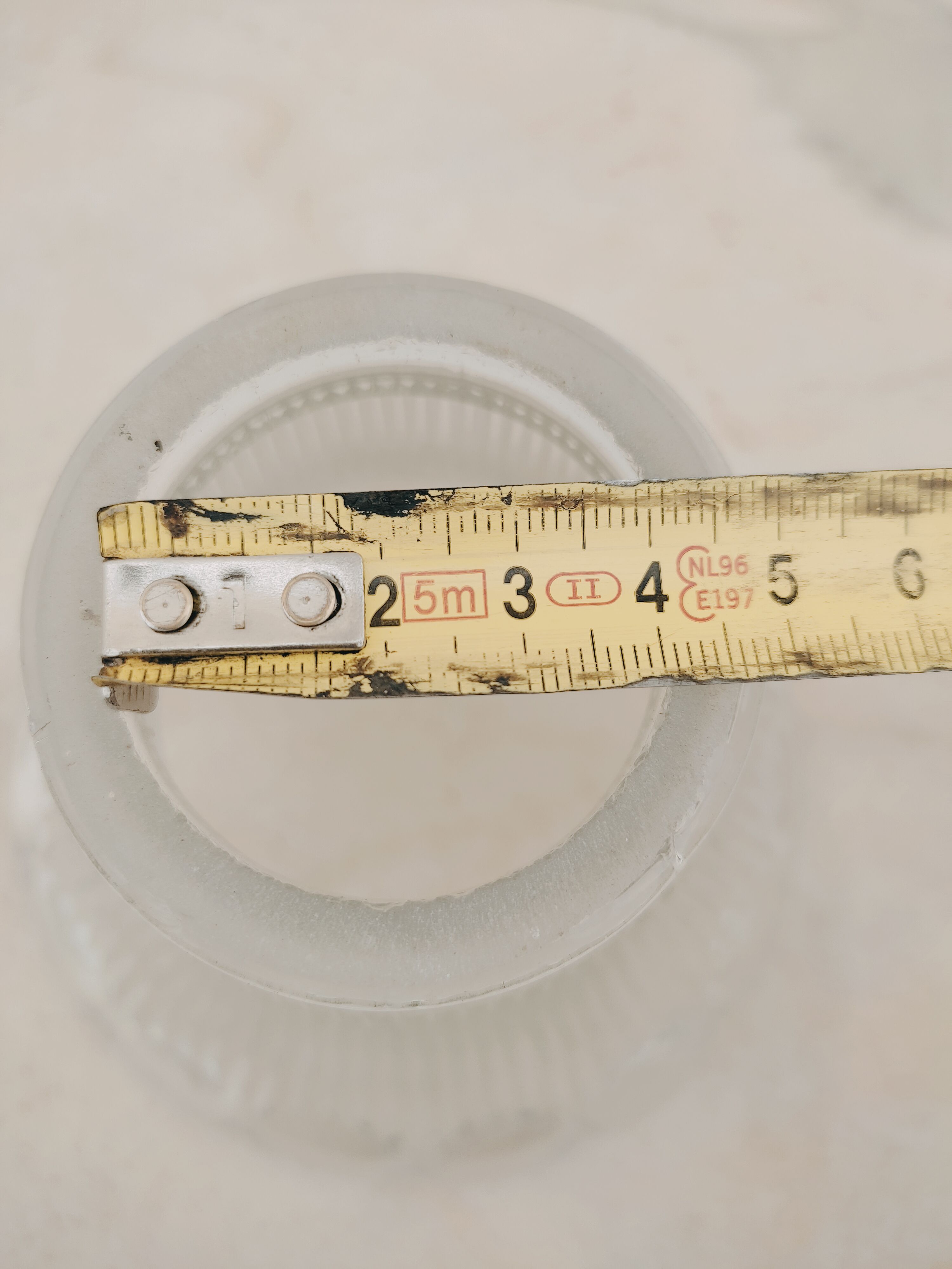 Glass holophanous tulip