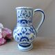 Blue delft pitcher, jug boch vase belgium amsterdam hand painted