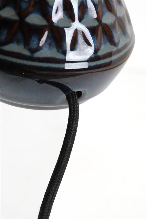 Danish “Blue Series” table lamp by Einar Johansen for Søholm, 1960s