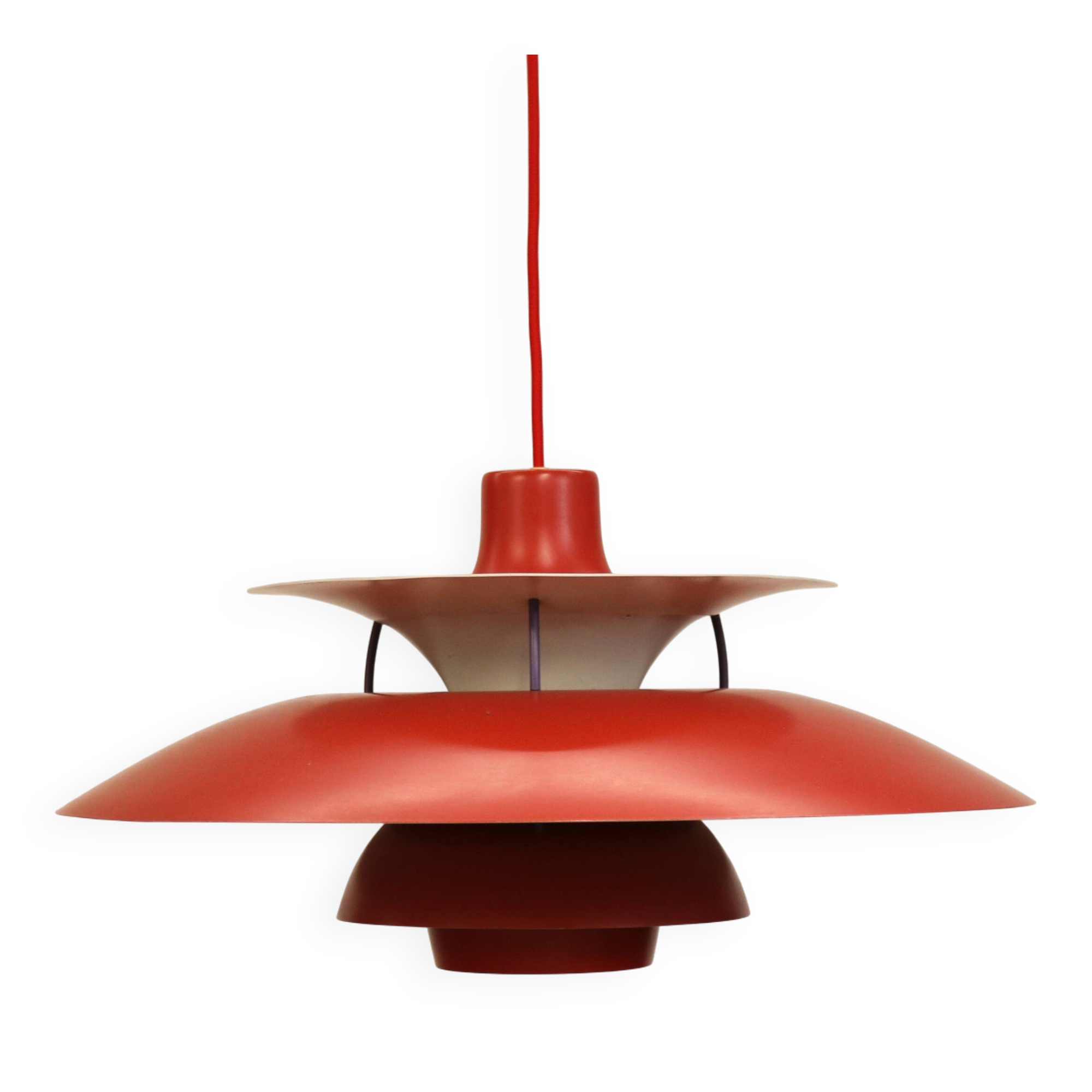 The genuine Danish item - PH5 pendant - original red colour - Louis Poulsen -