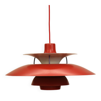 The genuine Danish item - PH5 pendant - original red colour - Louis Poulsen -