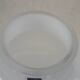 White glass vase