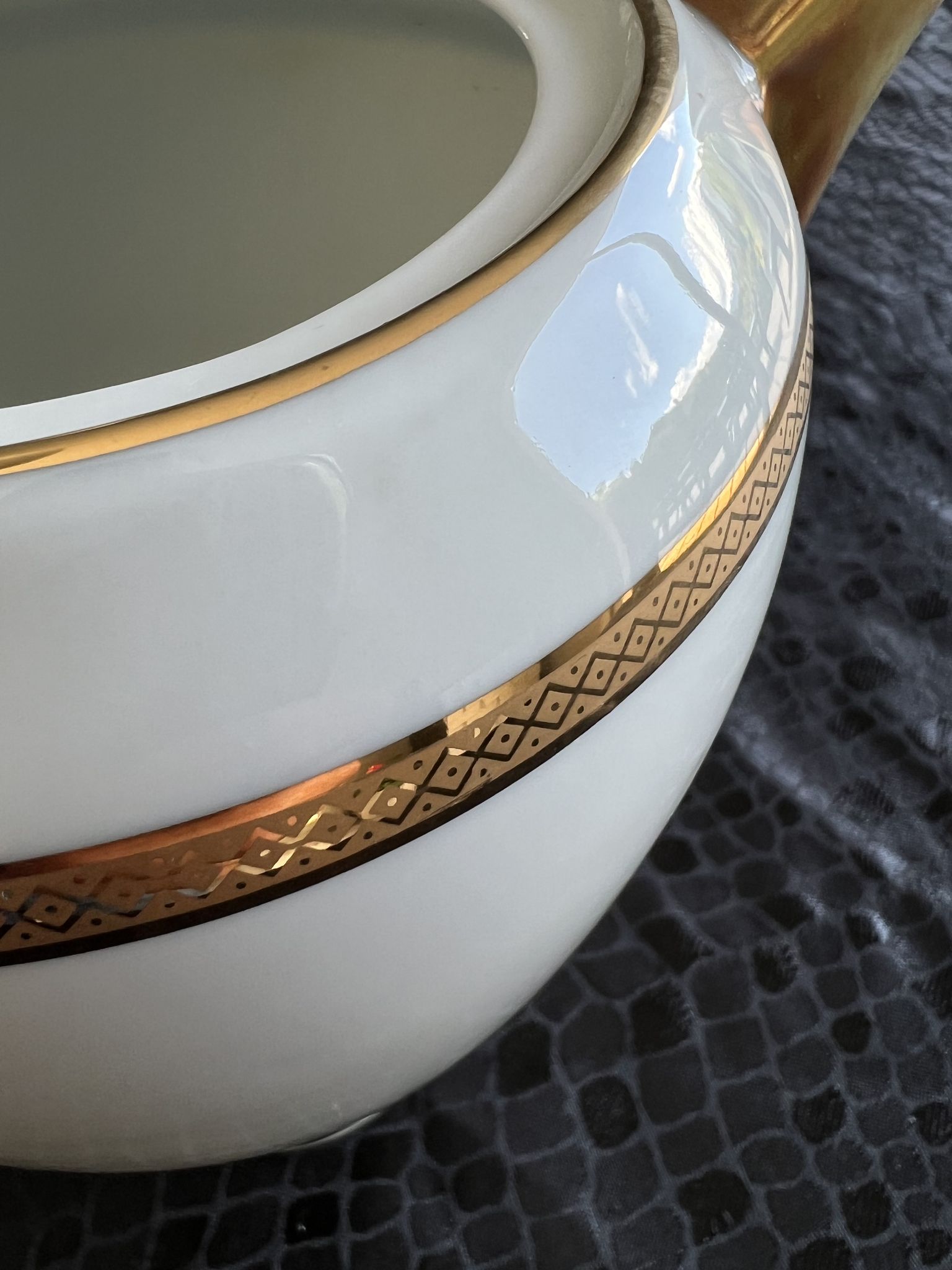 Sugar bowl, milk jug and teapot set