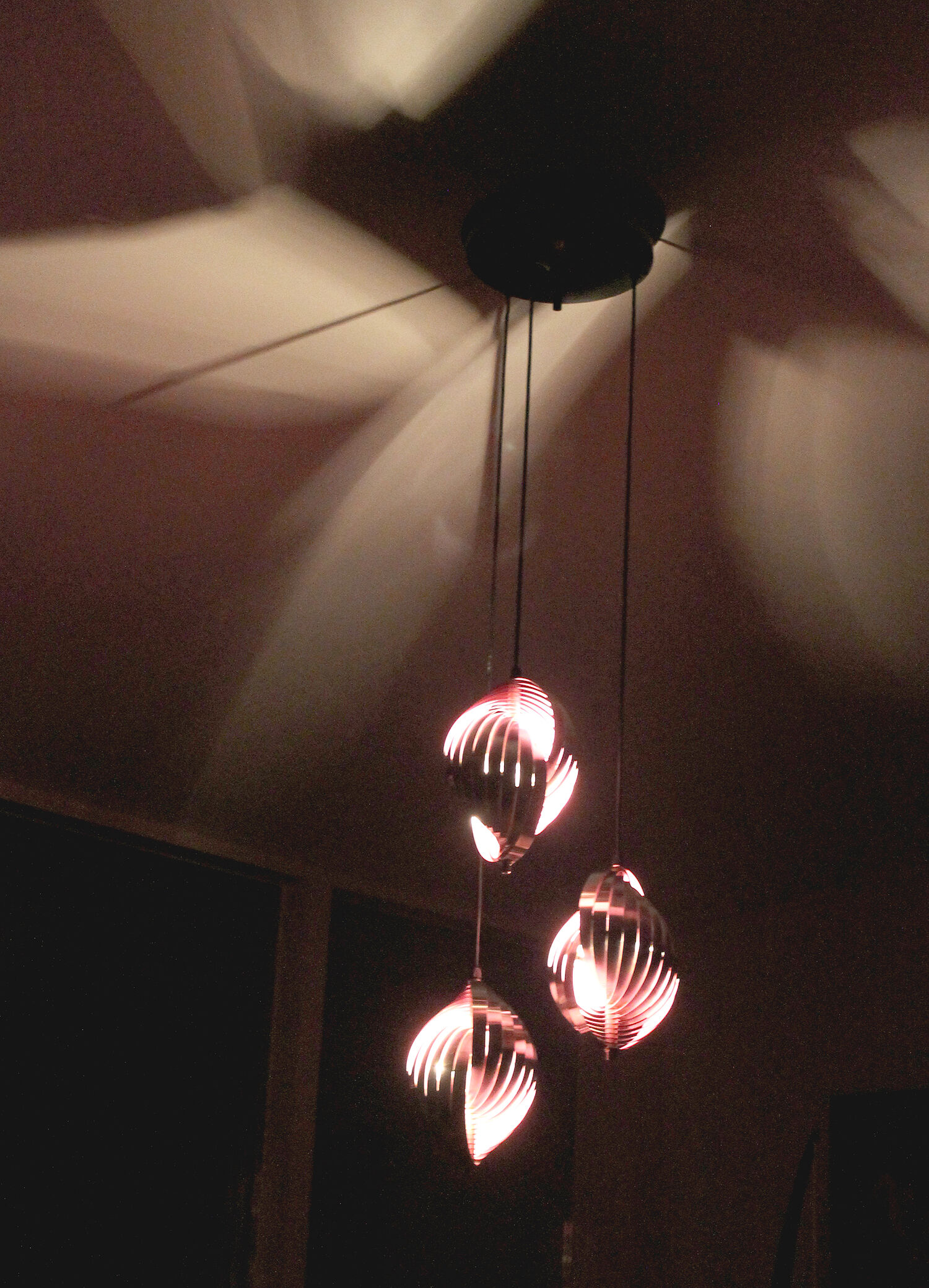 Lustre Lyfa Danemark Vintage, Annees 60