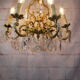 Bronze lusre and crystal grapevines