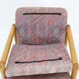 1970s Pair of Beech Armchairs and Coffee Table  by TON, Czechoslovakia