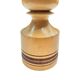 Large, turned wooden candlestick, Belgium, 1970s.