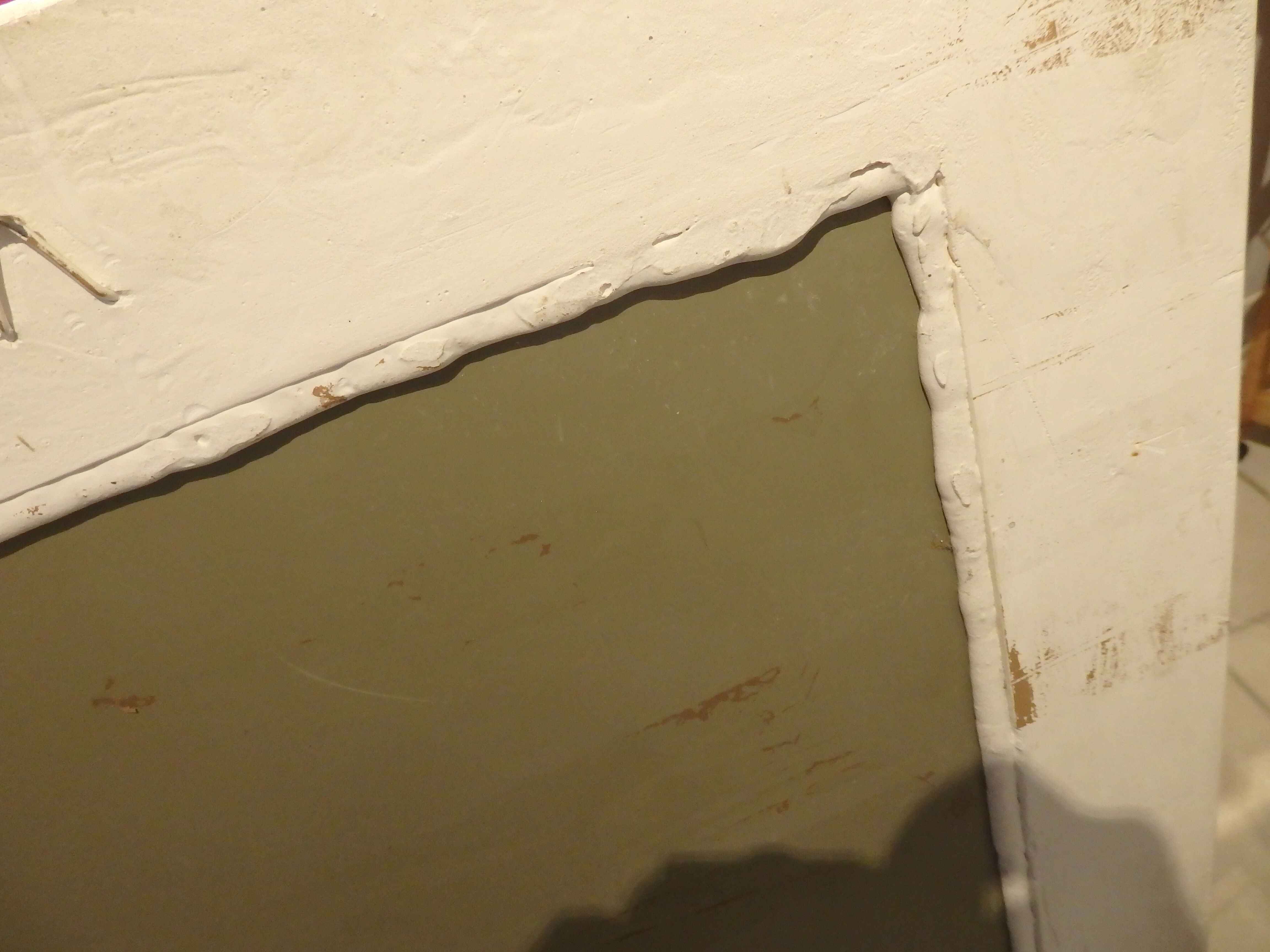 Vintage mirror year 70 80 Decorative Plaster Fruit Decorations