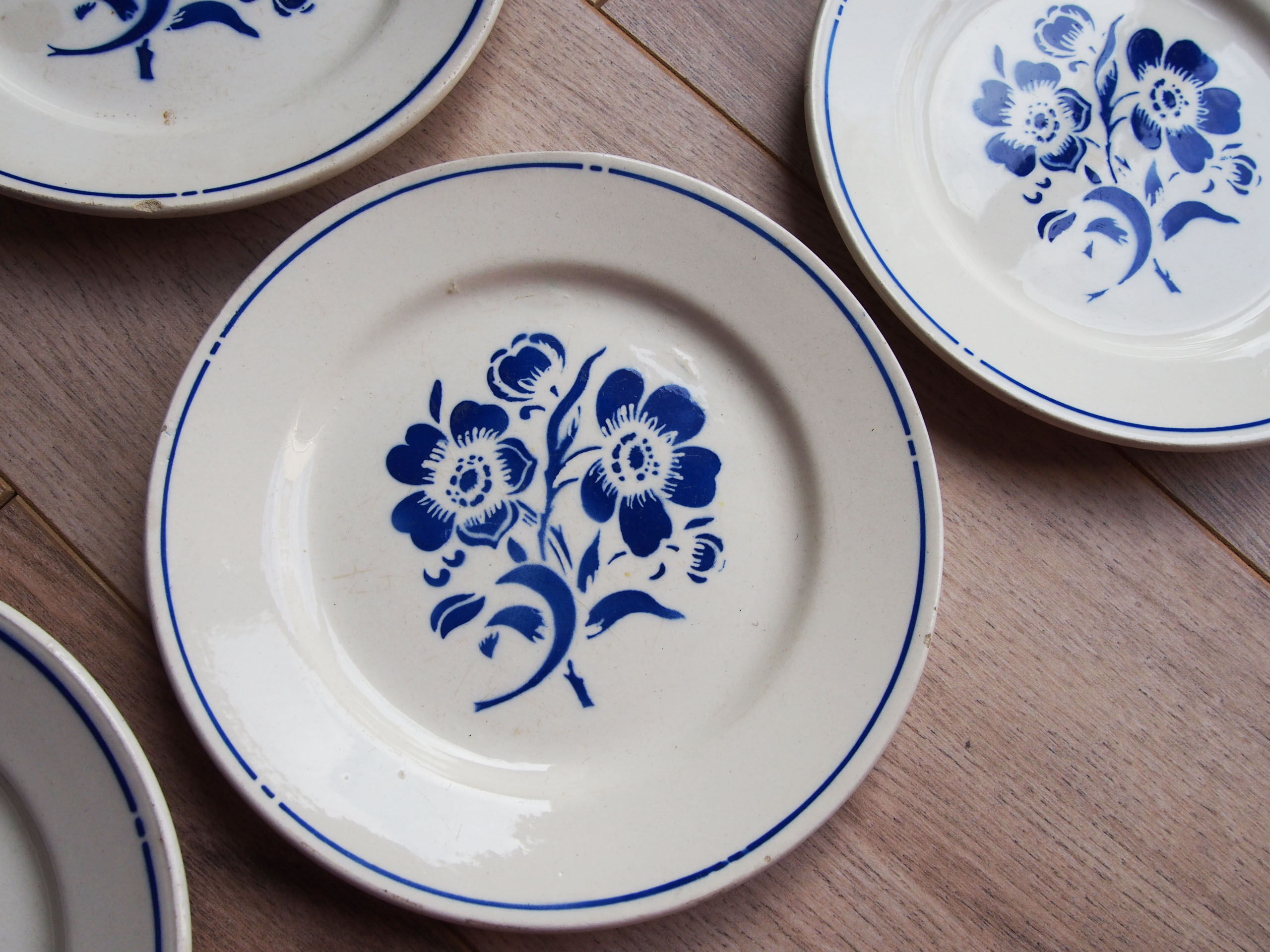 6 Badonviller dessert plates