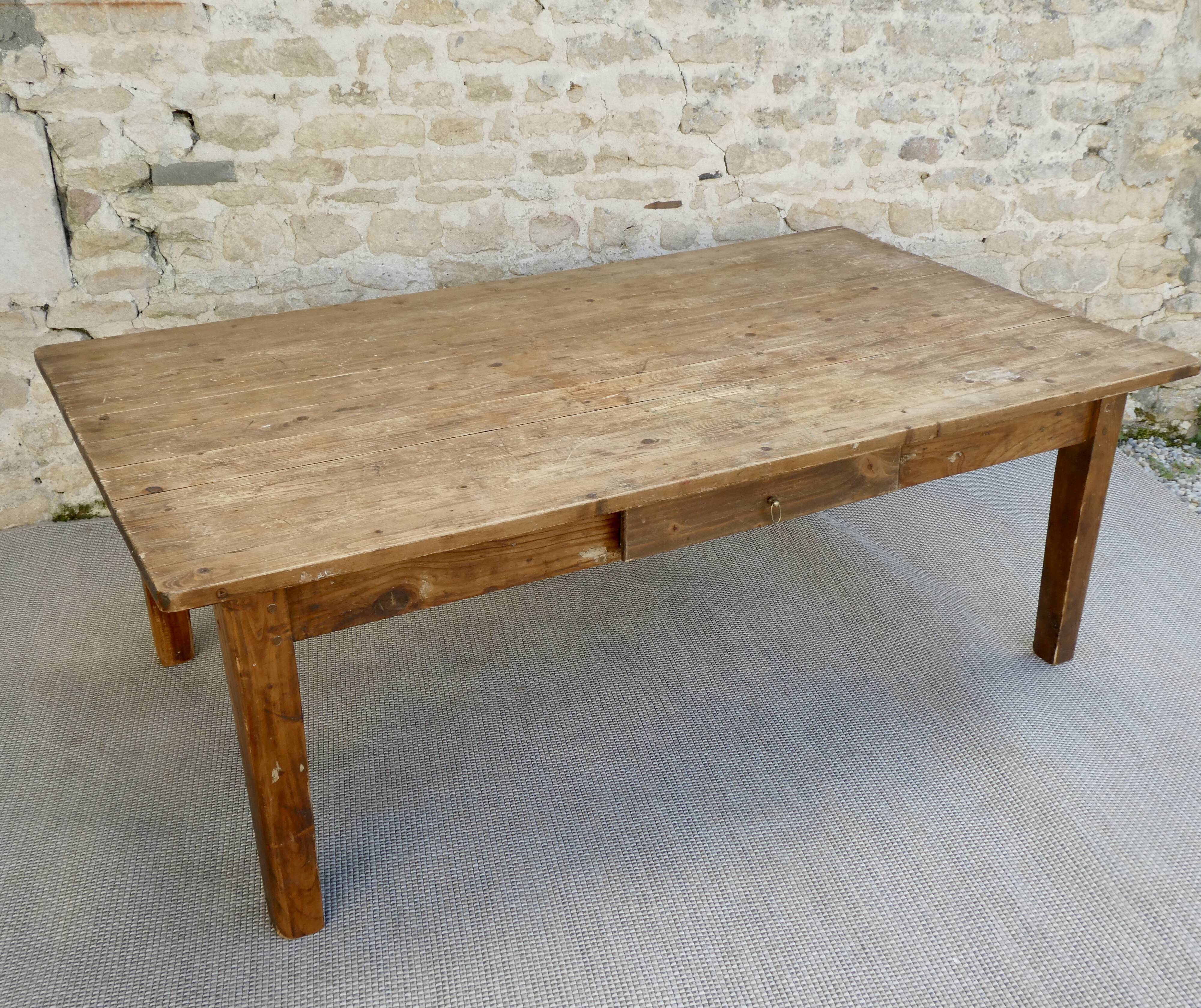 Solid wood coffee table 140 cm