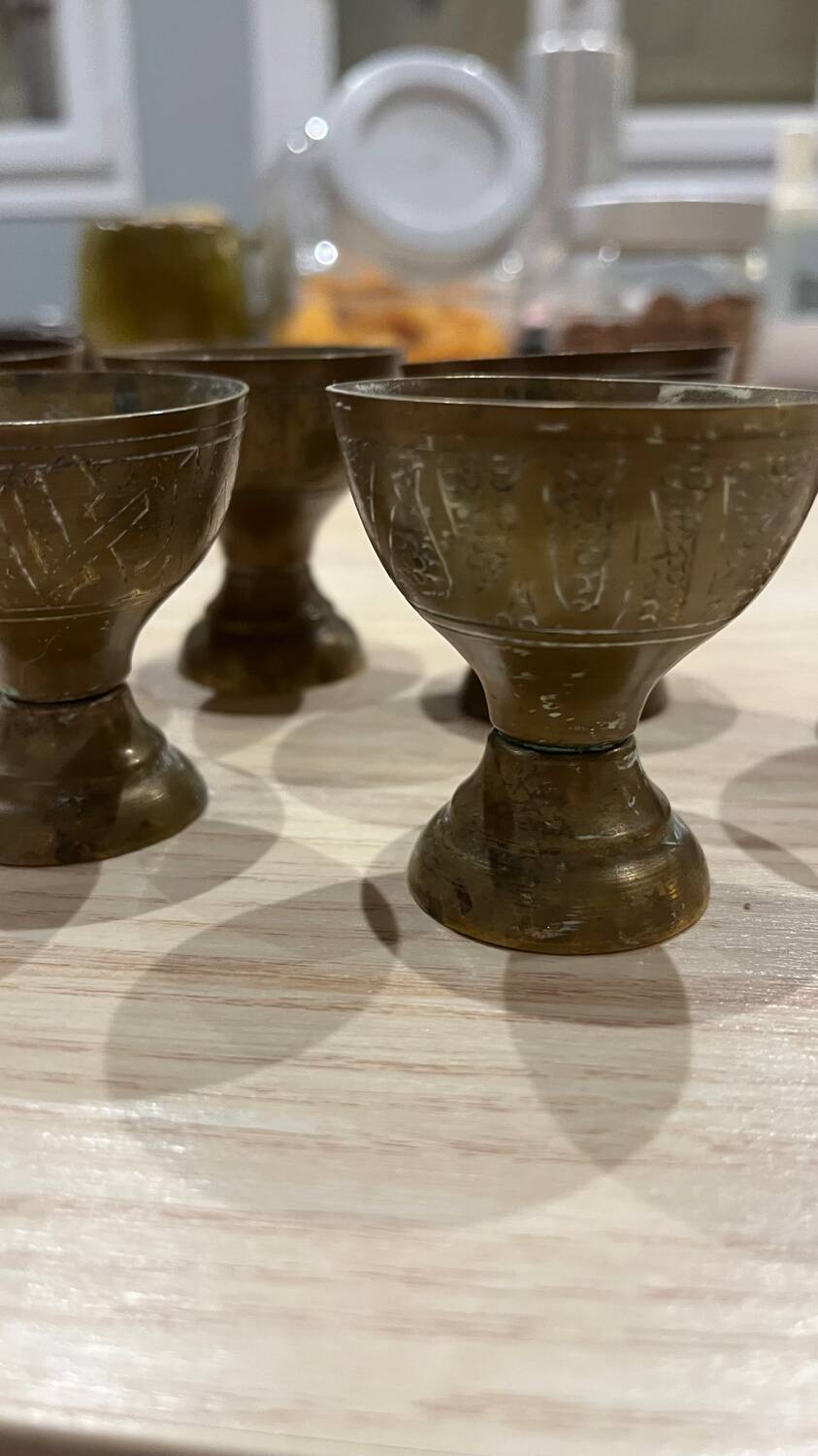 Brass egg cups