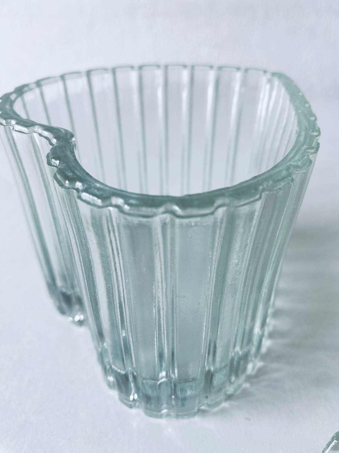 Glass heart candy box