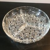 Chiseled glass tray