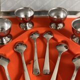 Set of stainless steel egg cups by Guy Degrenne