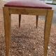 Art Deco piano stool bench in original Skai.