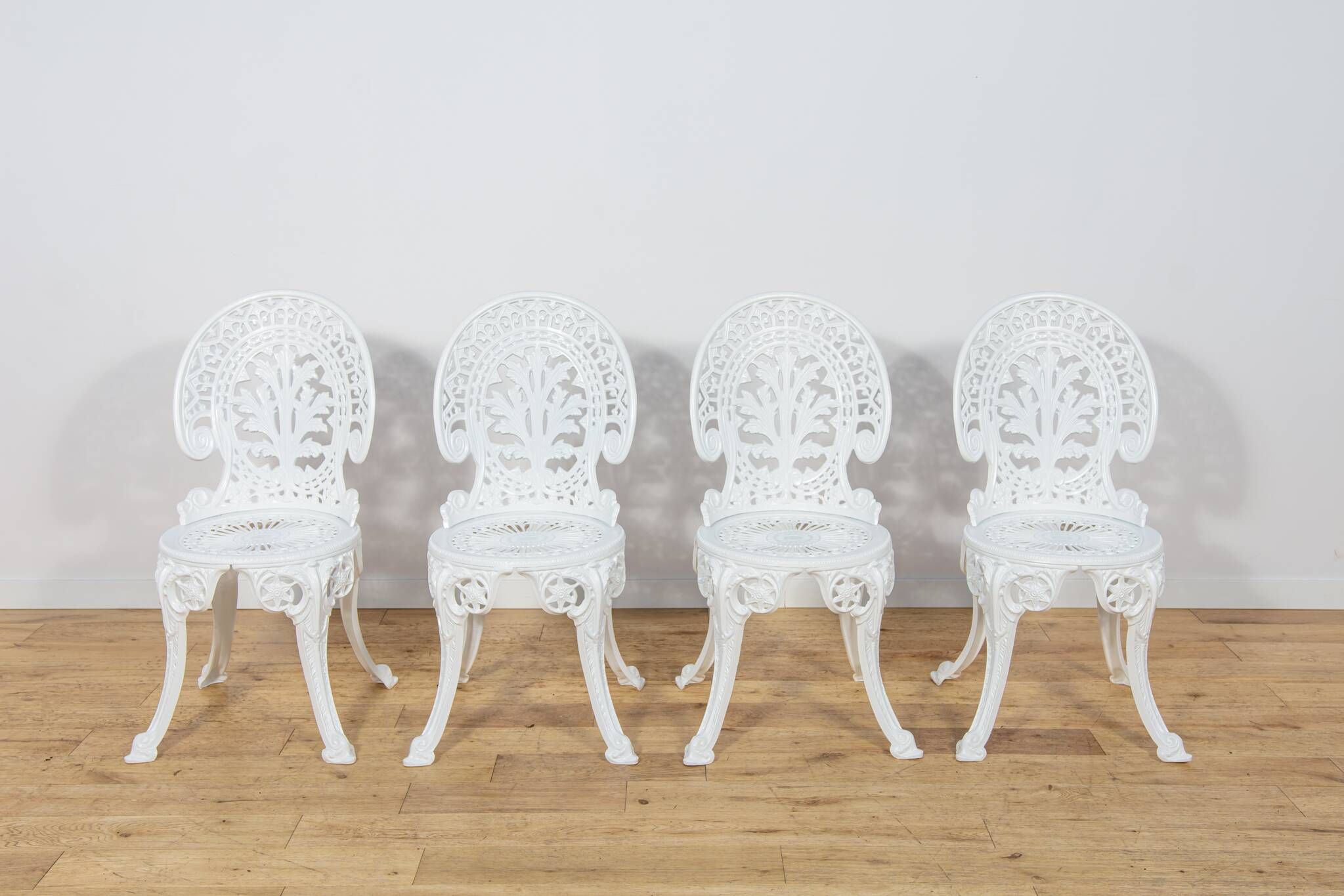 Victorian-Style Aluminium Garden Dining Set, United Kingdom, 1950s