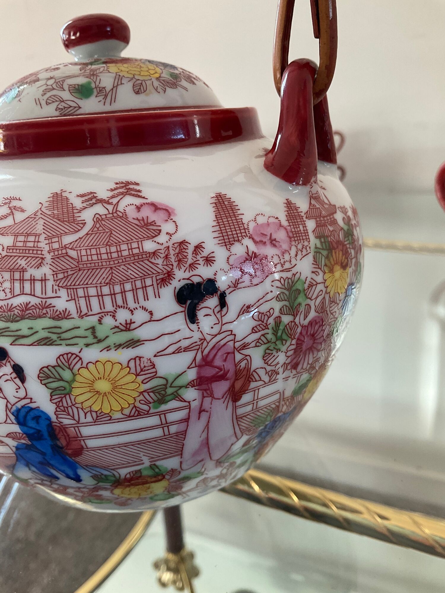 Old Japanese fine porcelain tea set