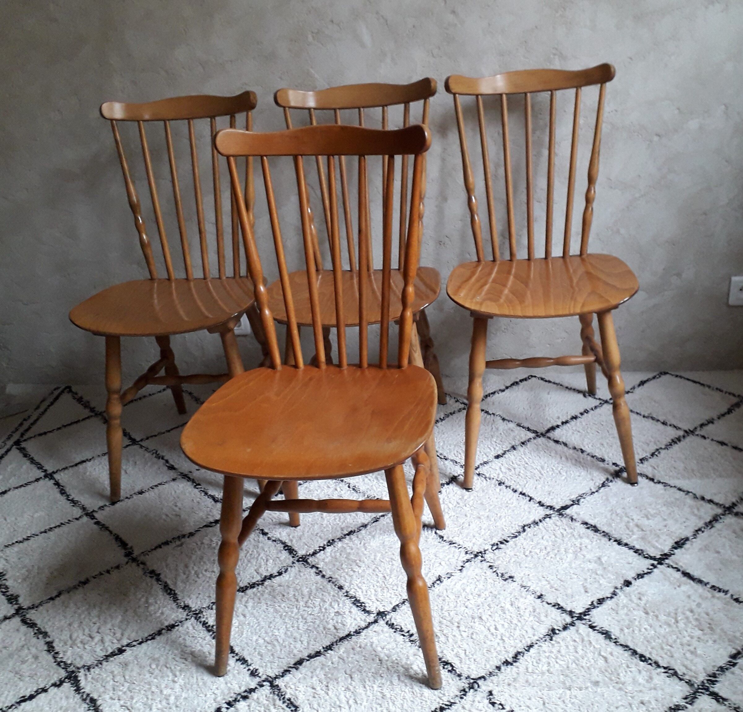 Lot de 4 chaises bistrot Baumann modèle Tacoma