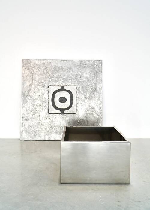 Willy Ceysens, Brutalist Aluminum Coffee Table