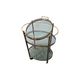 Vintage French Brass Serving Trolley, 1960s