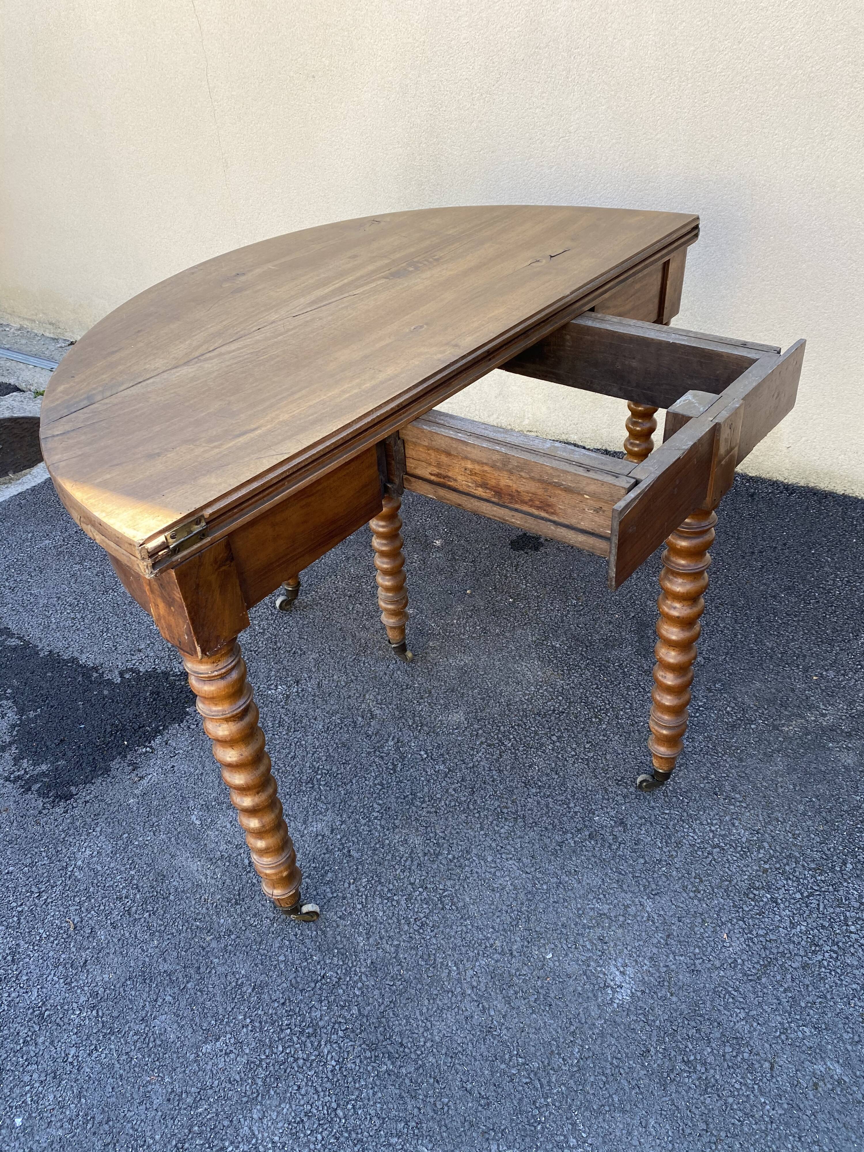 Half moon table Louis Philippe
