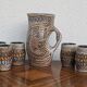 Vintage Accolay ceramic orangeade set, 1960s