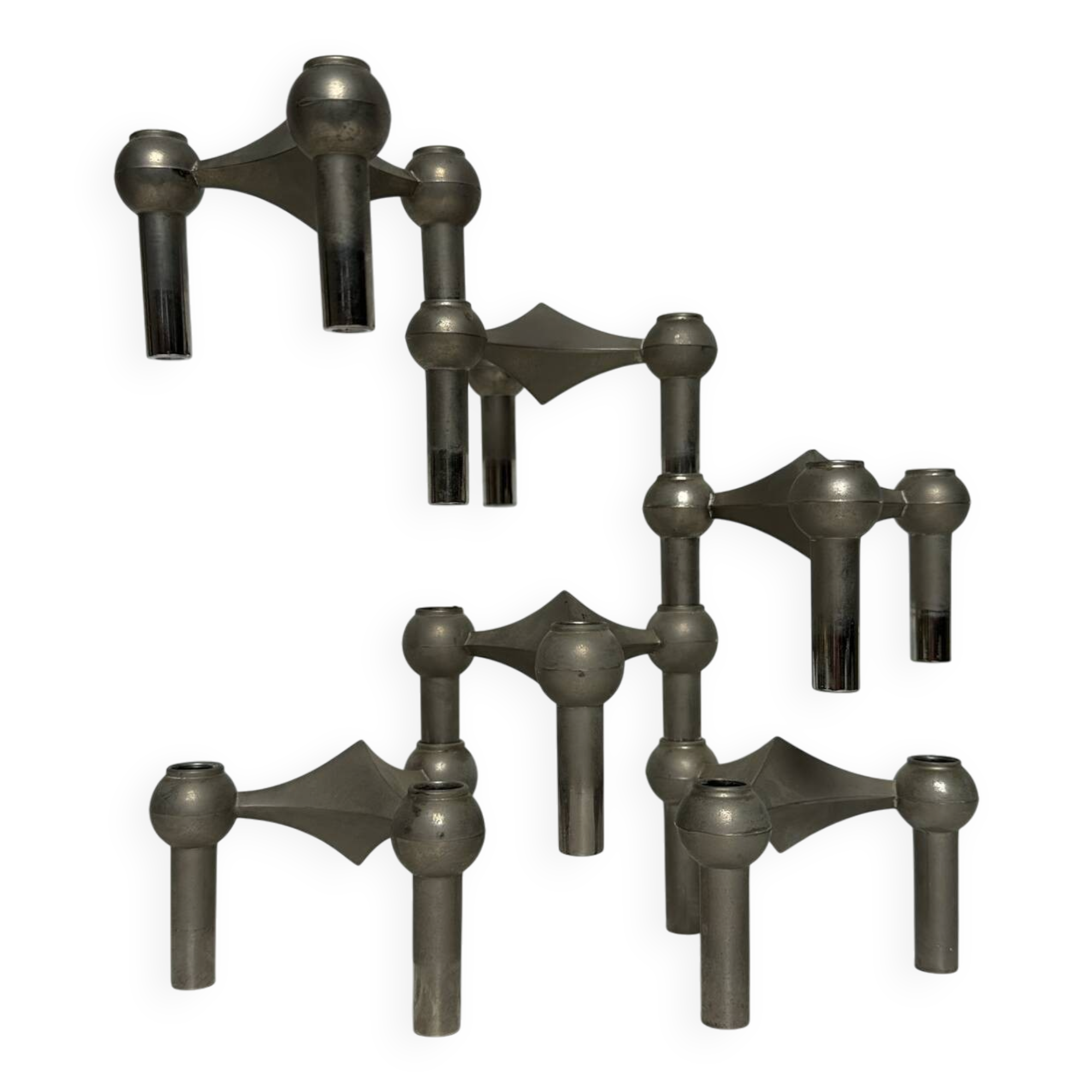 6 Nagel S22 candle holders, vintage