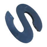 Vintage metal sign letter