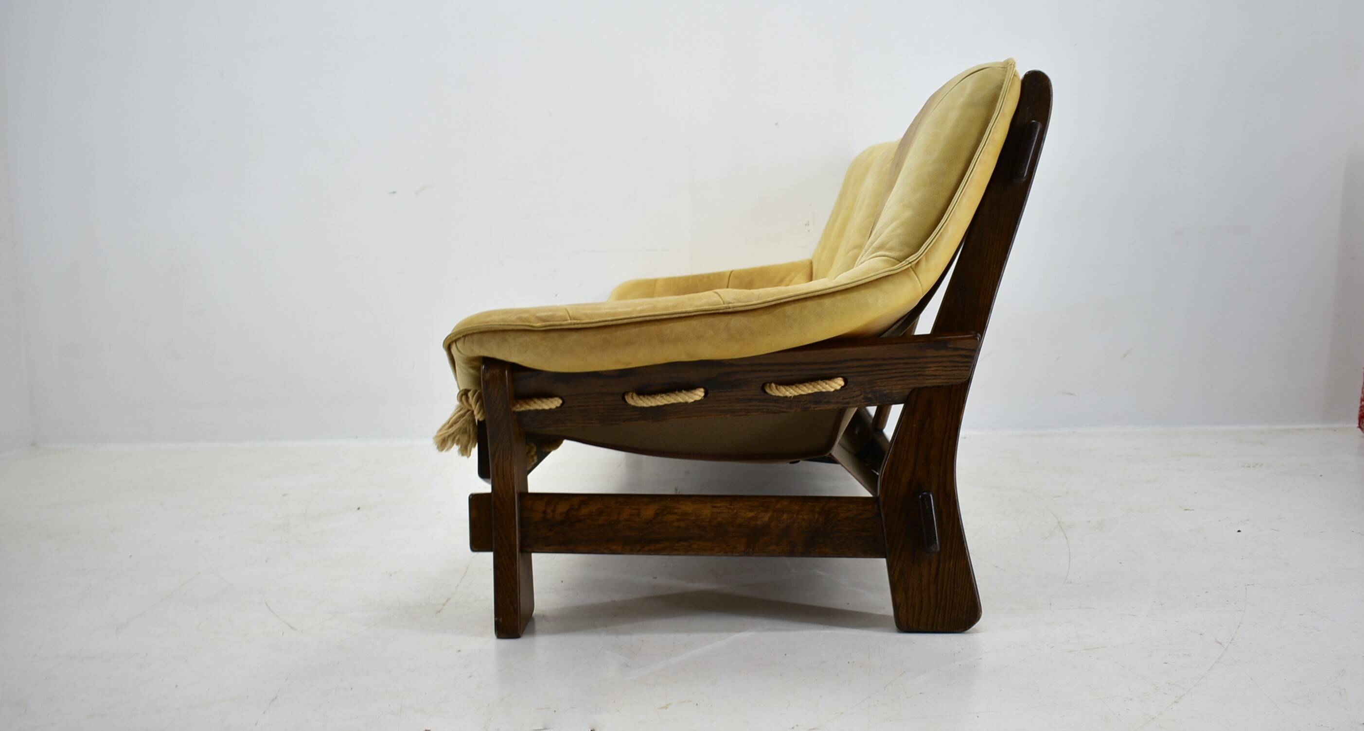 1970s Three Seater leather Sofa , Brazil