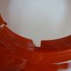 ARTEMIDE 1980 oval design wall light by Patrick Jouin orange/white 1