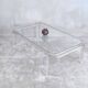Superb coffee table in Altuglas and glass – signed by Marc Micoud, circa 1970.