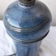 Blue stoneware lamp base