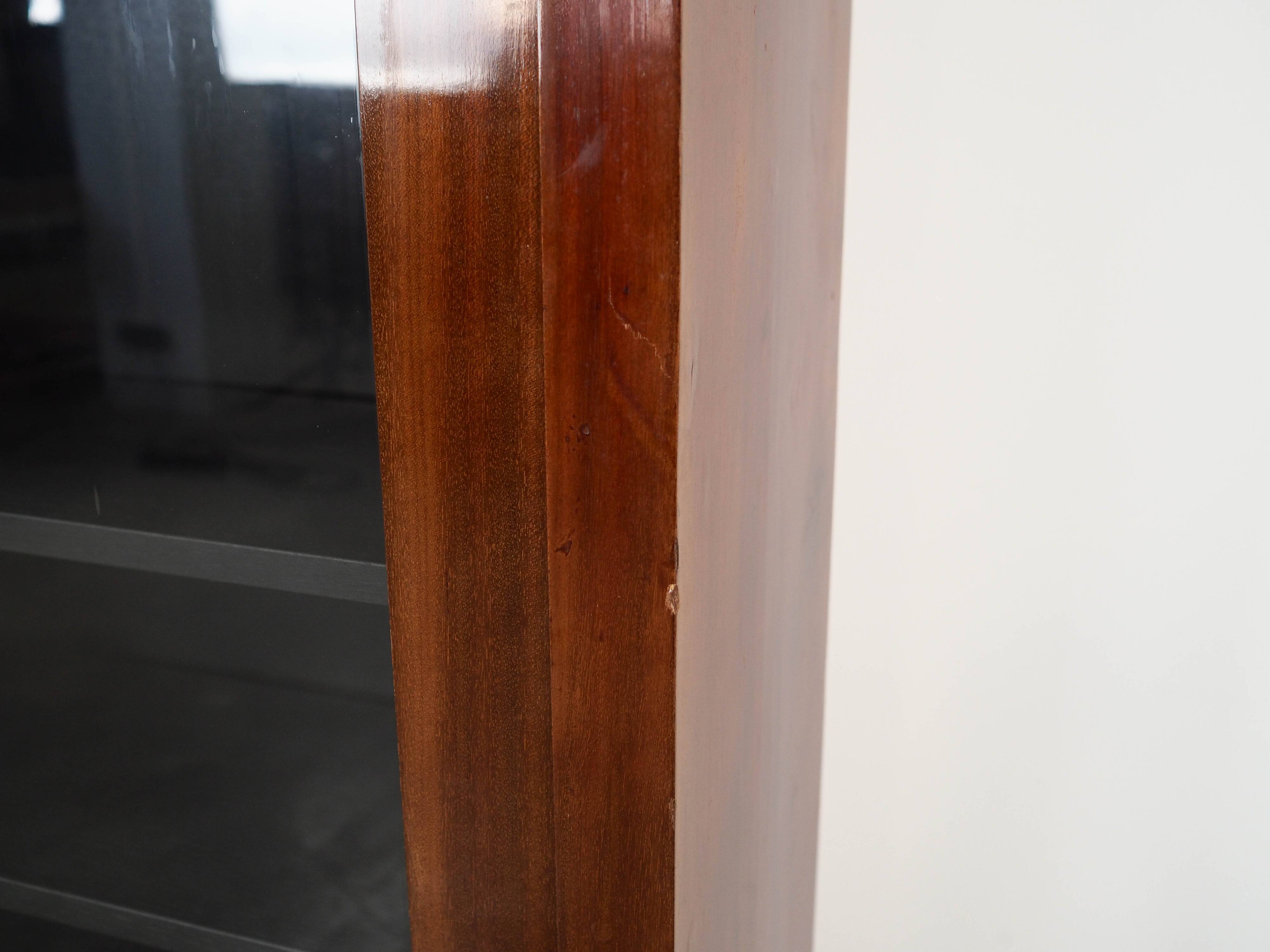 Walnut display cabinet, Danish design, 1960s, made in Denmark