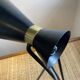 Vintage 1970s black metal cocotte lamp