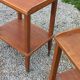 Pair of vintage 50s oak side tables