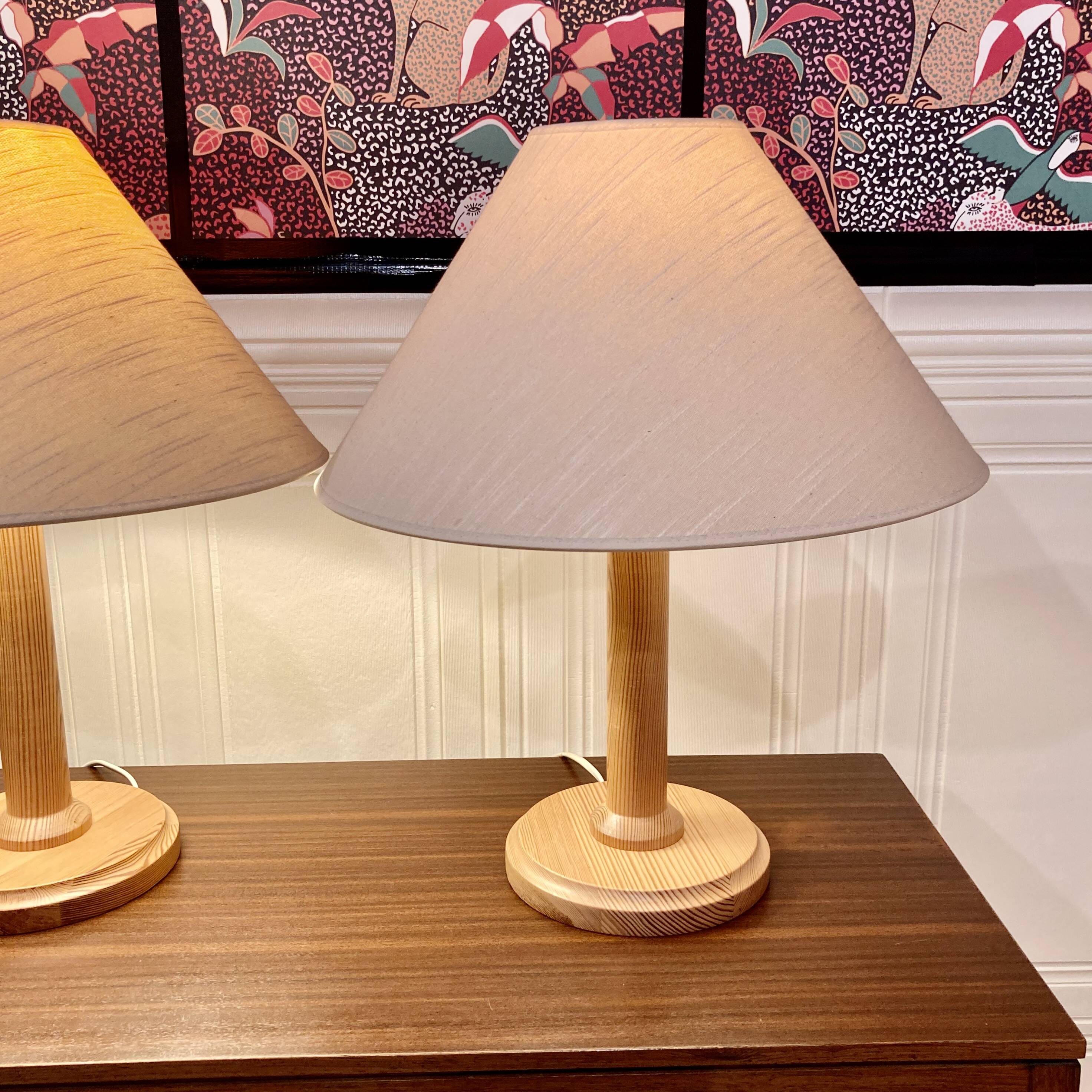 Pair of Scandinavian design lamps from the 1960s.