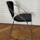 Chaise cuir et acier chromé - Linda par Arrben