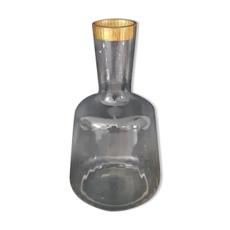Vintage white glass liqueur decanter