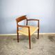 Fauteuil danois par Niels Otto Møller, teck et corde à papier, années 1960.