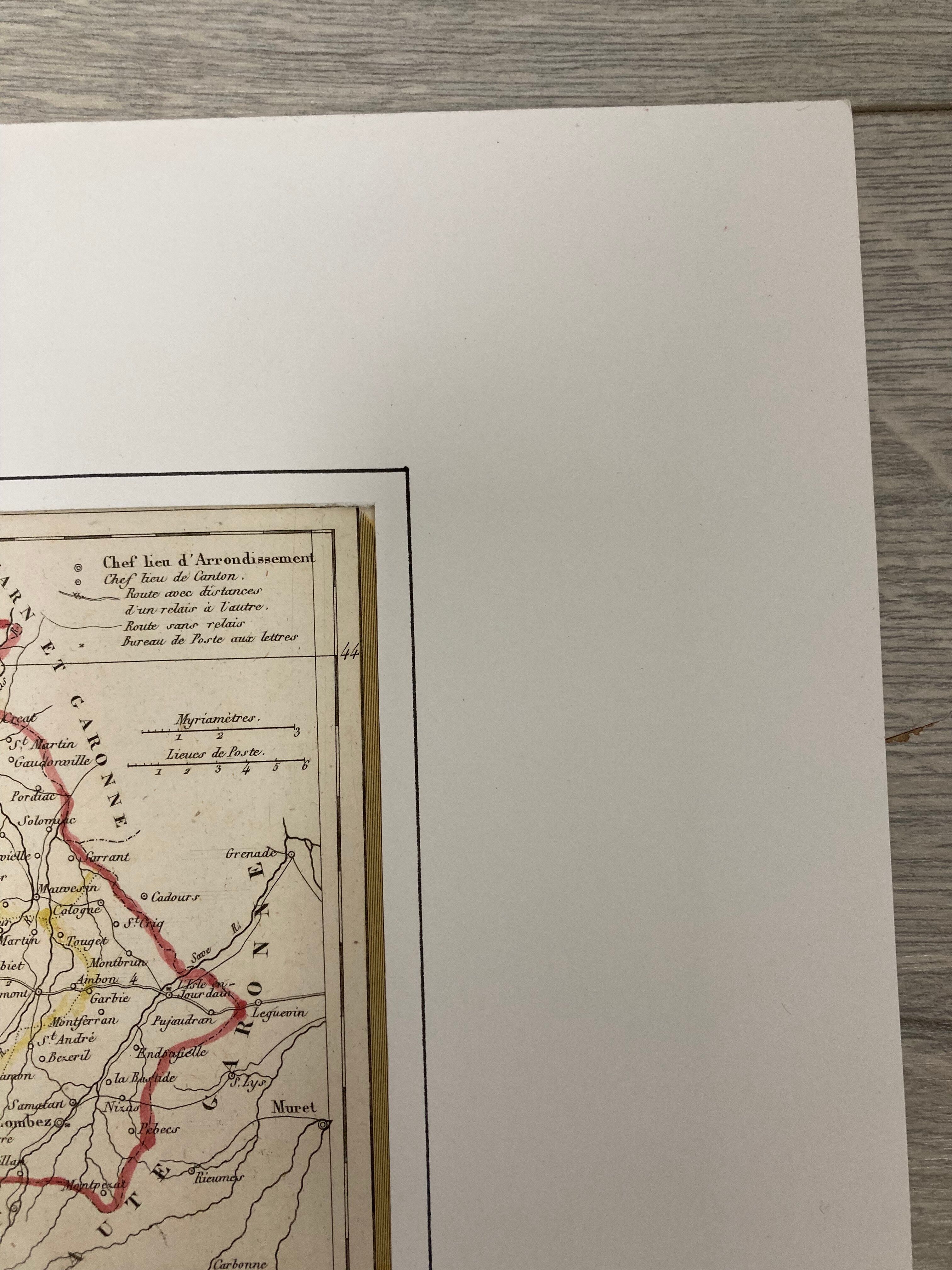 Carte ancienne du gers