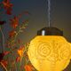 Vintage art deco globe pendant light in ochre opaline