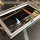 Plateau à service Art-Déco – Peinture sous verre & nacre