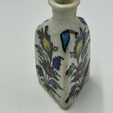 Flacon trilobe en faïence émaillée , Perse , Iznik, 19ème siècle