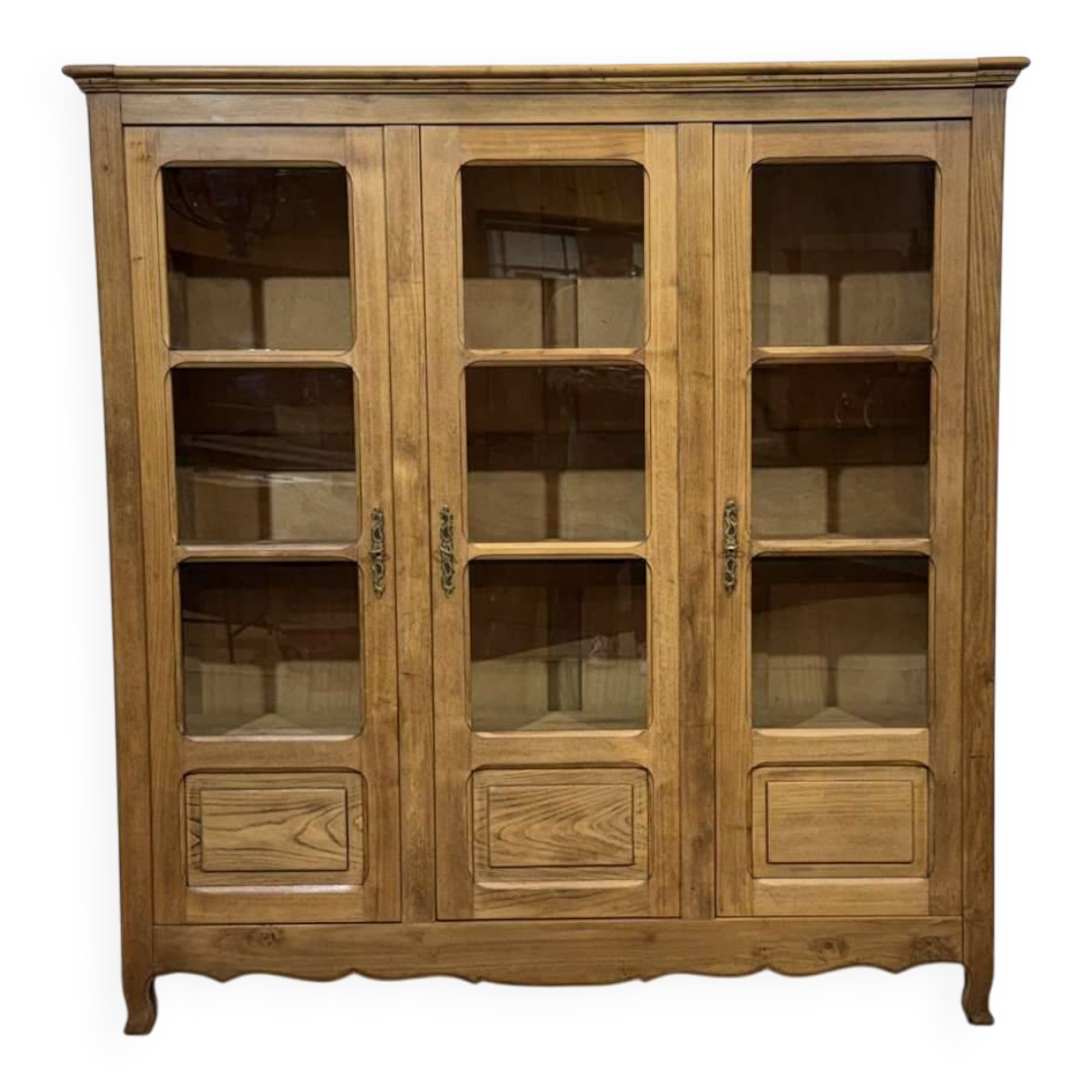 1950s school library in chestnut wood