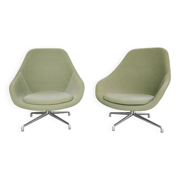 Paire de fauteuils lounge AAL 91 haut