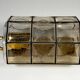 60s 70s Wall Lamp Wall Sconce Glashütte Limburg Germany Glass & Metal