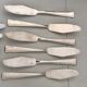 Silver metal art deco cutlery set J.Perrin
