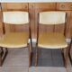 4 sled chairs, vintage