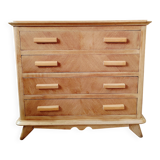 Commode vintage chêne clair