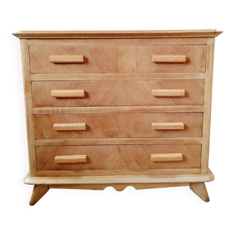 Commode vintage chêne clair